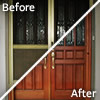 Phantom Screens: Before & After - French Doors